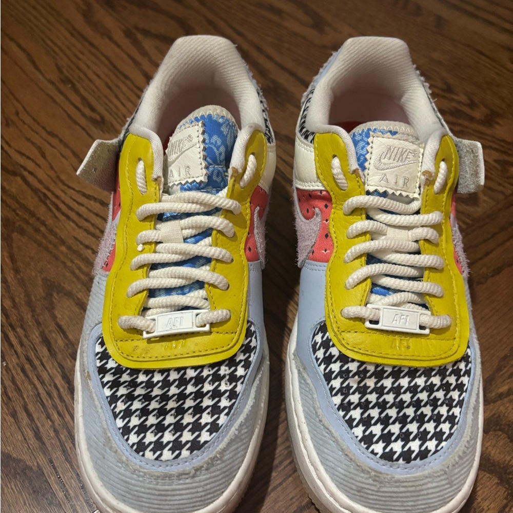 Nike Womens Air Force colorful Sneakers